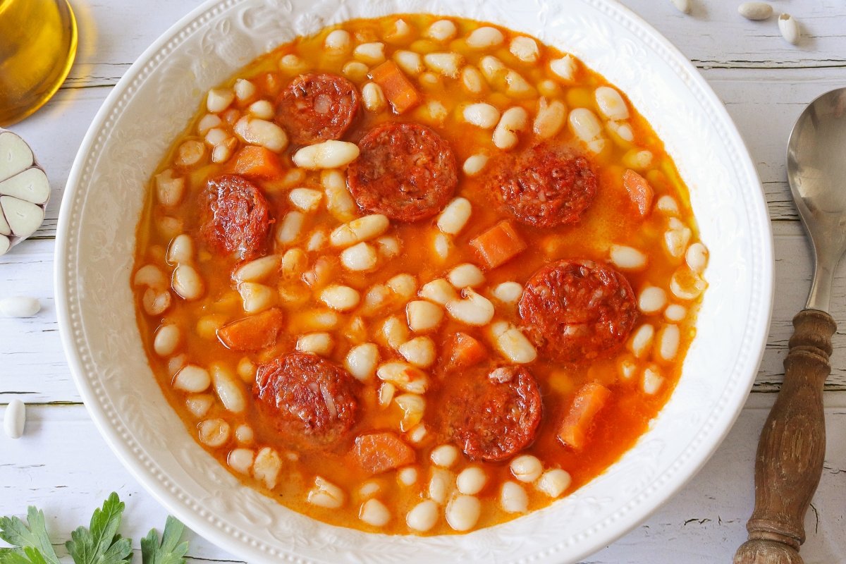 Garbanzos en Conserva con Espinacas y Bacalao