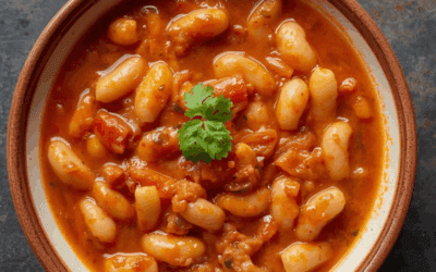 Pochas Osés en salsa de tomate casera con huevo