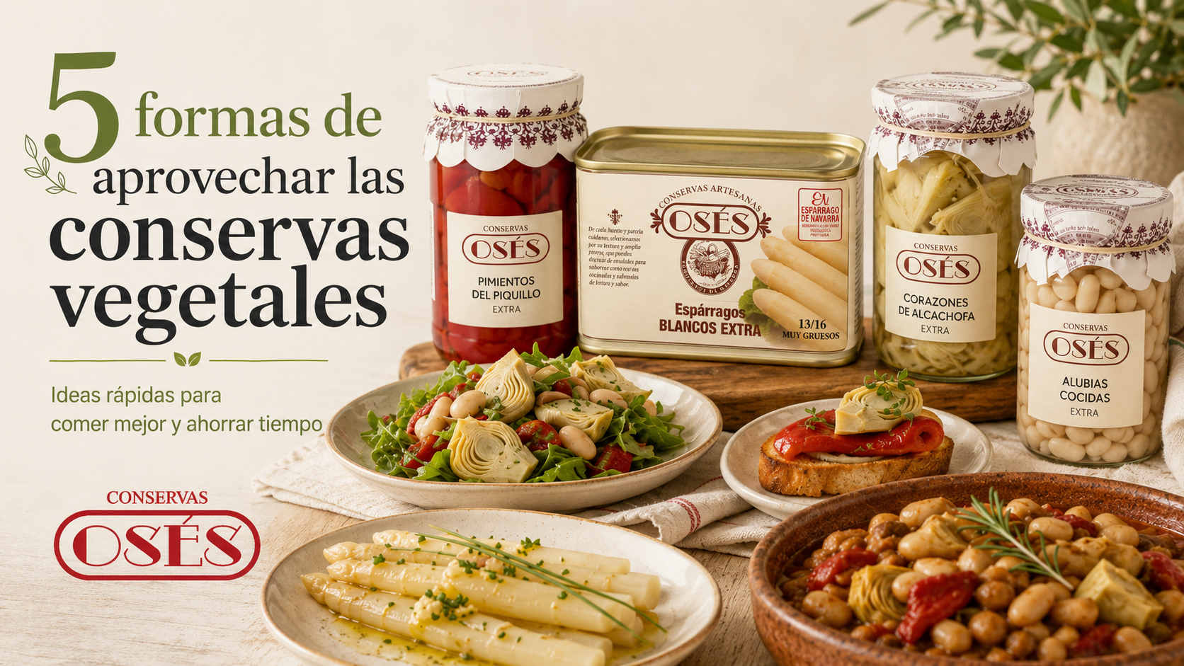 Garbanzos en Conserva con Espinacas y Bacalao